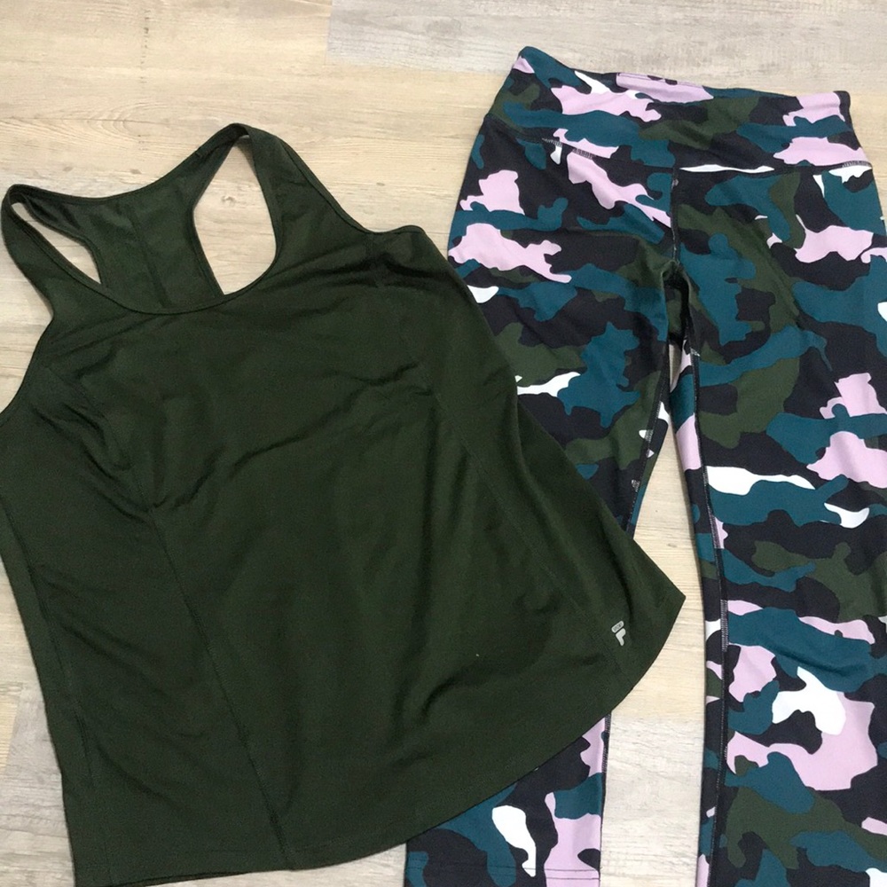 Fila workout set camo